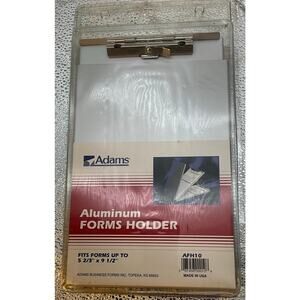 Adams Snapak Aluminum Top-Open Forms Folder 3/8" Clip 5 2/3 x 9 1/2 Sheets AFH10